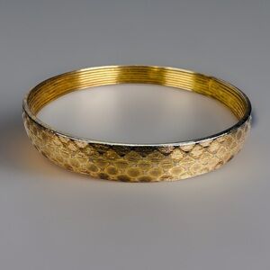 Vintage Monet Goldtone Bangle Bracelet